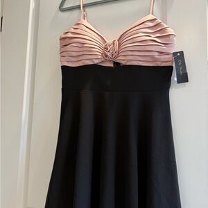 City Studio Blush Pink Ruched Dress